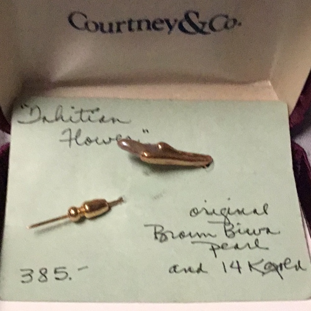 Original Tahitian pearl 14k gold